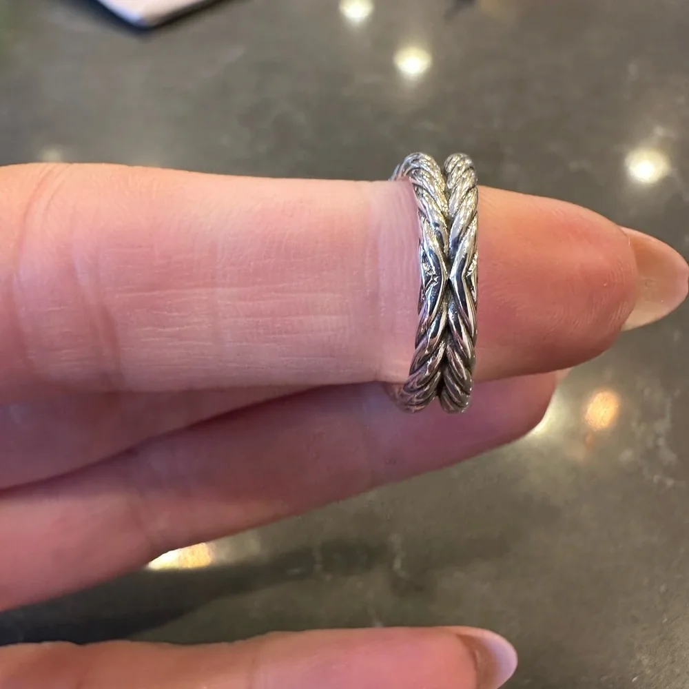 David Yurman Cushion Point Smokey Quartz size 7 ring - Picture 6 of 15